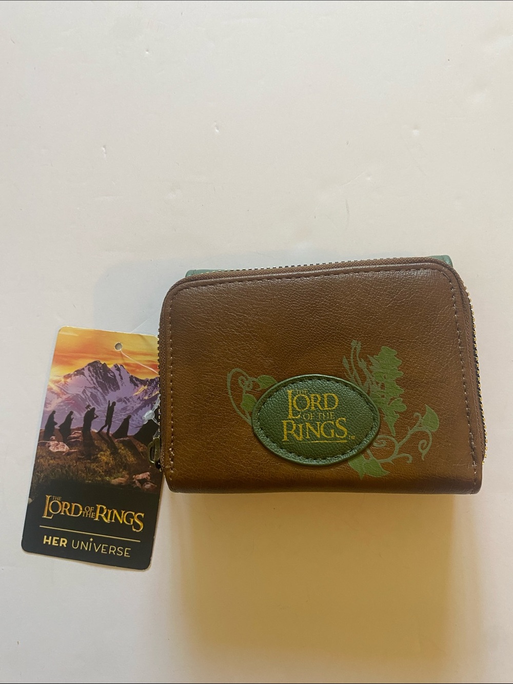 Lord of the Rings Brown Zip Wallet for Women